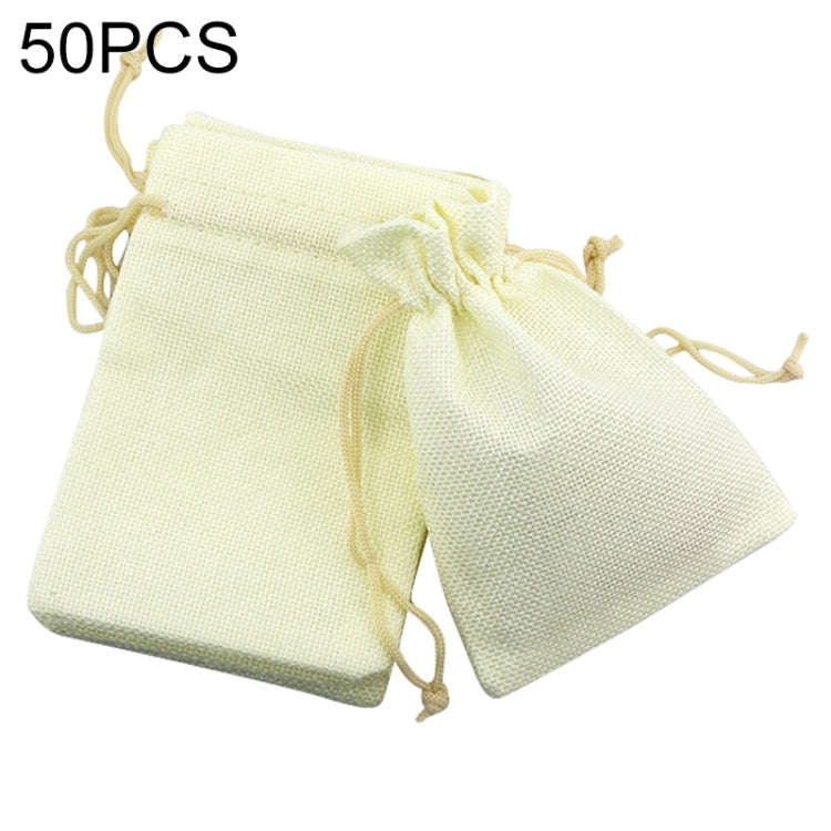 50 PCS Multi size Linen Jute Drawstring Gift Bags Sacks Wedding Birthday Party Favors Drawstring ...