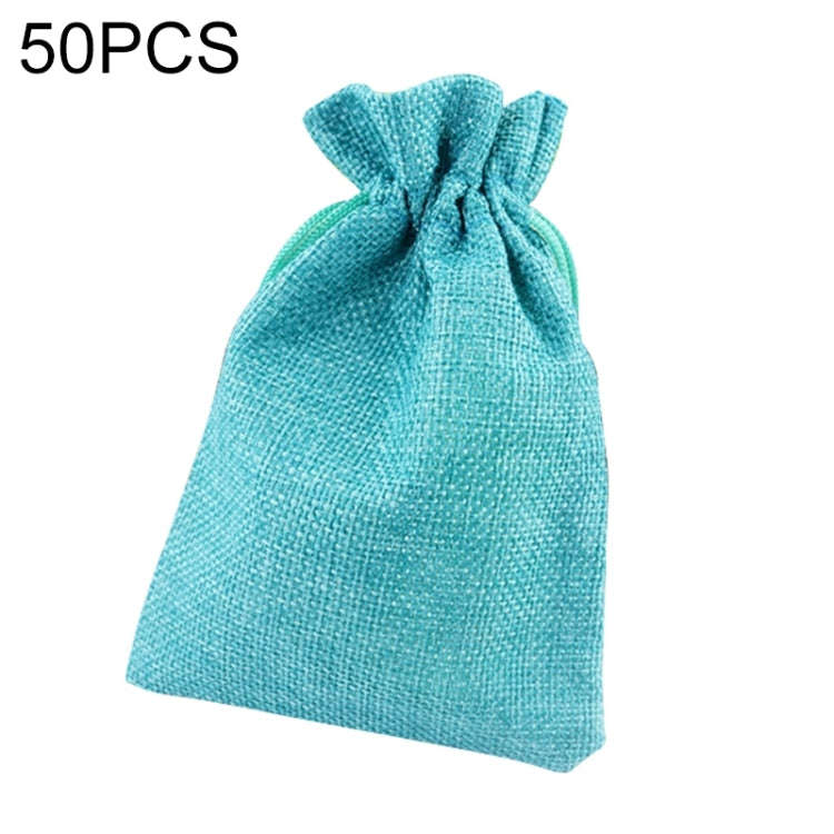 50 PCS Multi size Linen Jute Drawstring Gift Bags Sacks Wedding Birthday Party Favors Drawstring ...