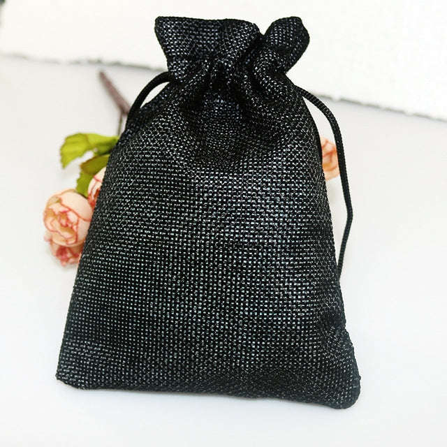50 PCS Multi size Linen Jute Drawstring Gift Bags Sacks Wedding Birthday Party Favors Drawstring ...