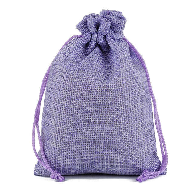 50 PCS Multi size Linen Jute Drawstring Gift Bags Sacks Wedding Birthday Party Favors Drawstring ...