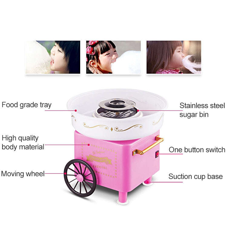 Retro Trolley Mini Cotton Candy Machine, U.S. Regulations 110 V, European Regulations 220 V, Aust...