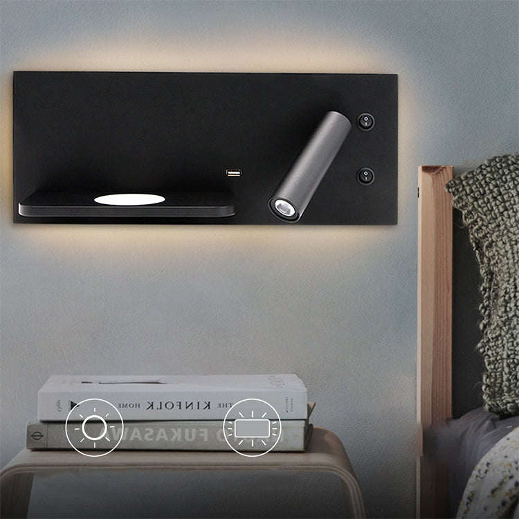 Wireless Wall Lamp USB 5V Charger Wall Lights Hotel Headboard Reading Lighting Spot Luminaire Lam...