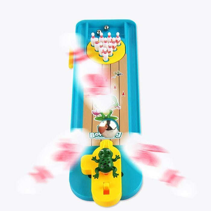 Children Mini Desktop Bowling Toy Set Multicolor Indoor Education Board Game