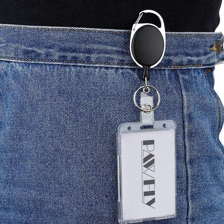 20 PCS Hard Plastic ID Badge Card Holder Integrated Injection Molded Transparent Double-sided Car...