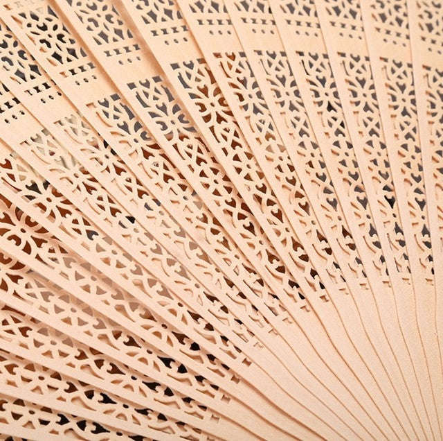 Ancient Style Fragrant Wood Fan Folding Fan Dance Fan Solid Craft Fan, Size:8 inch, 8 inch