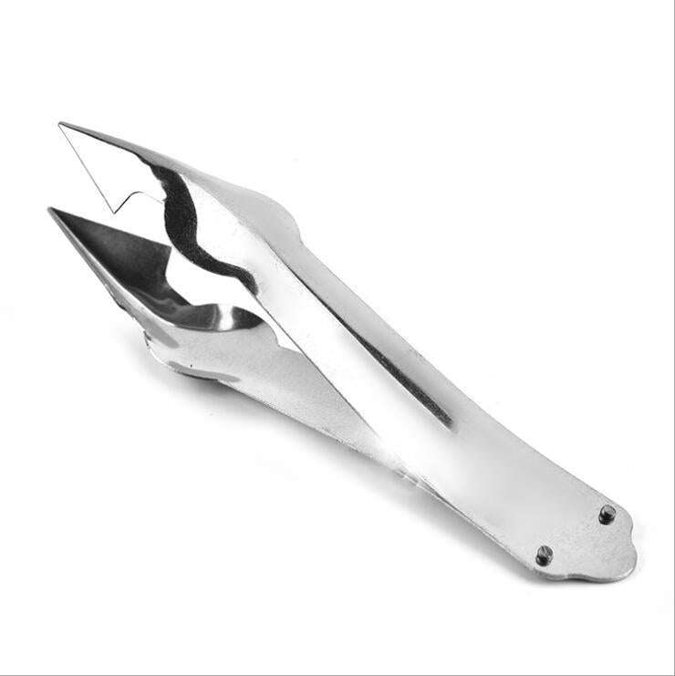 3 PCS Stainless Steel Non-slip Tip Open Blade Pineapple Clip Fruit Eye Digger, 13.5×3.5cm Endles...