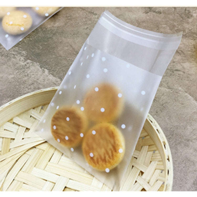 100pcs / Pack Plastic Transparent Cellophane Bags Polka Dot Candy Cookie Gift Bag with DIY Self A...