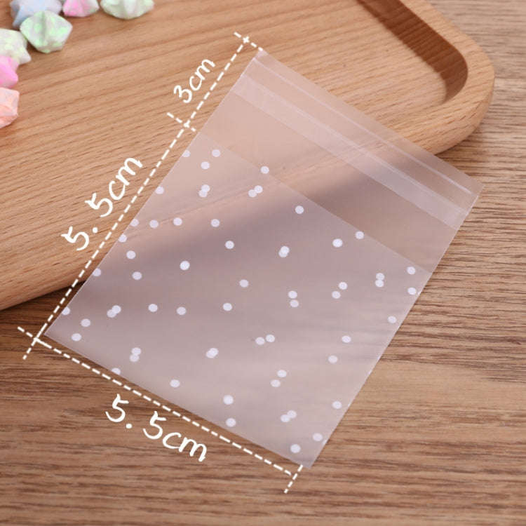 100pcs / Pack Plastic Transparent Cellophane Bags Polka Dot Candy Cookie Gift Bag with DIY Self A...