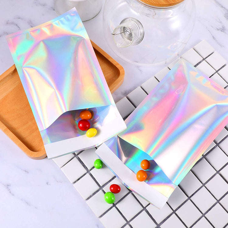 100 PCS / Set  Laser Self Sealing Plastic Envelopes Mailing Bags Gift Packaging Bags, 16.5cmx23cm...