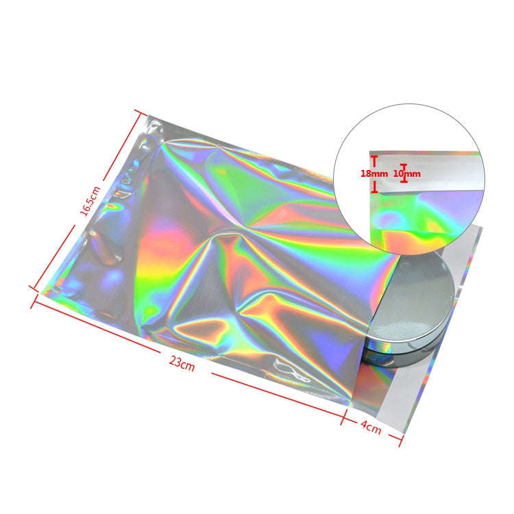 100 PCS / Set  Laser Self Sealing Plastic Envelopes Mailing Bags Gift Packaging Bags, 16.5cmx23cm...