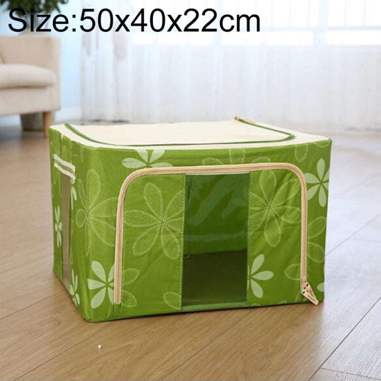 Folding Storage Box Non Woven Fabric With Zipper Moisture-proof Clothes Storage Box, 44L 50x40x22...