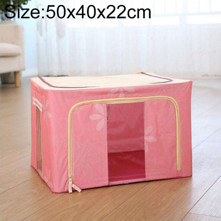 Folding Storage Box Non Woven Fabric With Zipper Moisture-proof Clothes Storage Box, 44L 50x40x22...