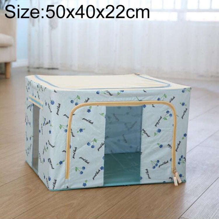 Folding Storage Box Non Woven Fabric With Zipper Moisture-proof Clothes Storage Box, 44L 50x40x22...