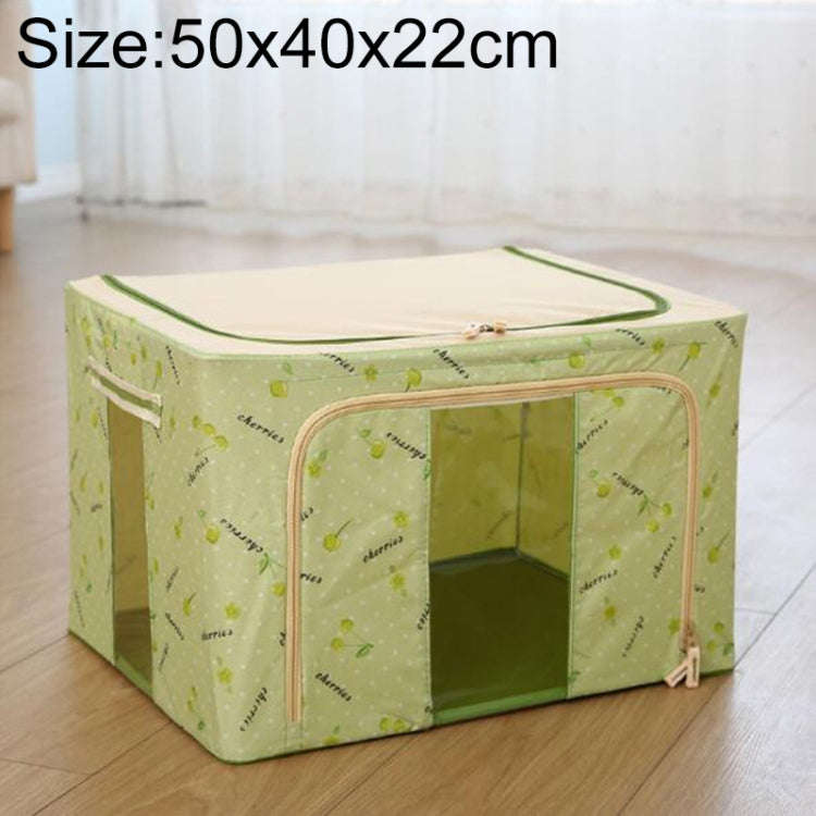 Folding Storage Box Non Woven Fabric With Zipper Moisture-proof Clothes Storage Box, 44L 50x40x22...