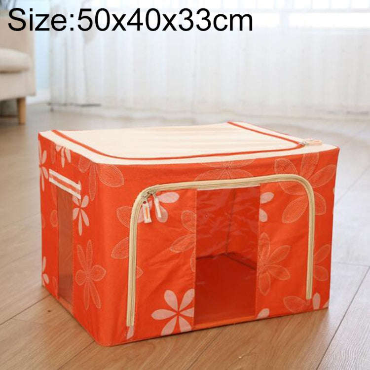 Folding Storage Box Non Woven Fabric With Zipper Moisture-proof Clothes Storage Box, 44L 50x40x22...