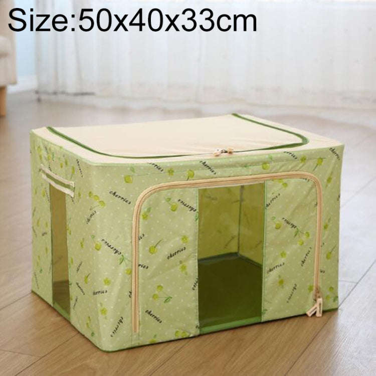 Folding Storage Box Non Woven Fabric With Zipper Moisture-proof Clothes Storage Box, 44L 50x40x22...