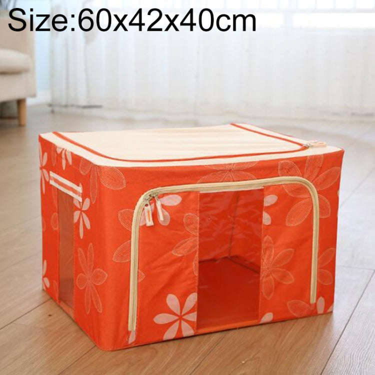 Folding Storage Box Non Woven Fabric With Zipper Moisture-proof Clothes Storage Box, 44L 50x40x22...