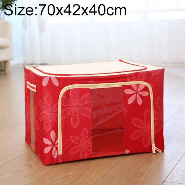 Folding Storage Box Non Woven Fabric With Zipper Moisture-proof Clothes Storage Box, 44L 50x40x22...