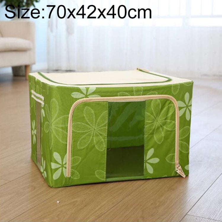 Folding Storage Box Non Woven Fabric With Zipper Moisture-proof Clothes Storage Box, 44L 50x40x22...