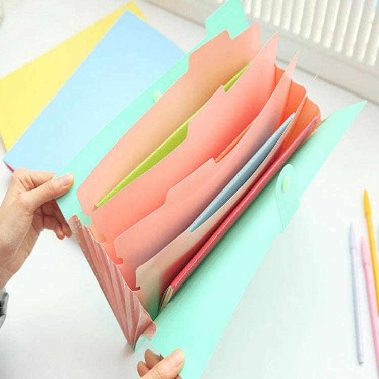Candy-colored Smiling Face Multi-layer Portfolio Pouch Plastic Information Book File Folder