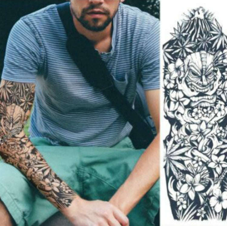 Large Arm Sleeve Waterproof Temporary Tattoo Sticker