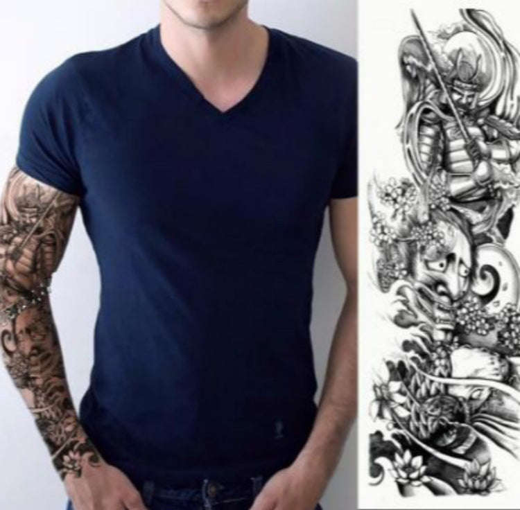 Large Arm Sleeve Waterproof Temporary Tattoo Sticker