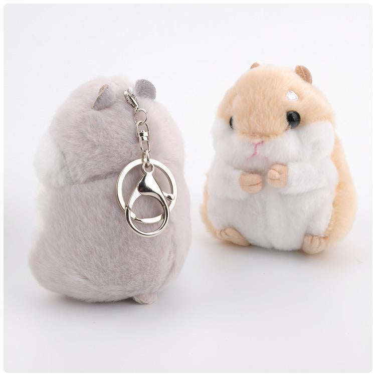 Cute Hamster Keychain Bag Pendant Plush Doll