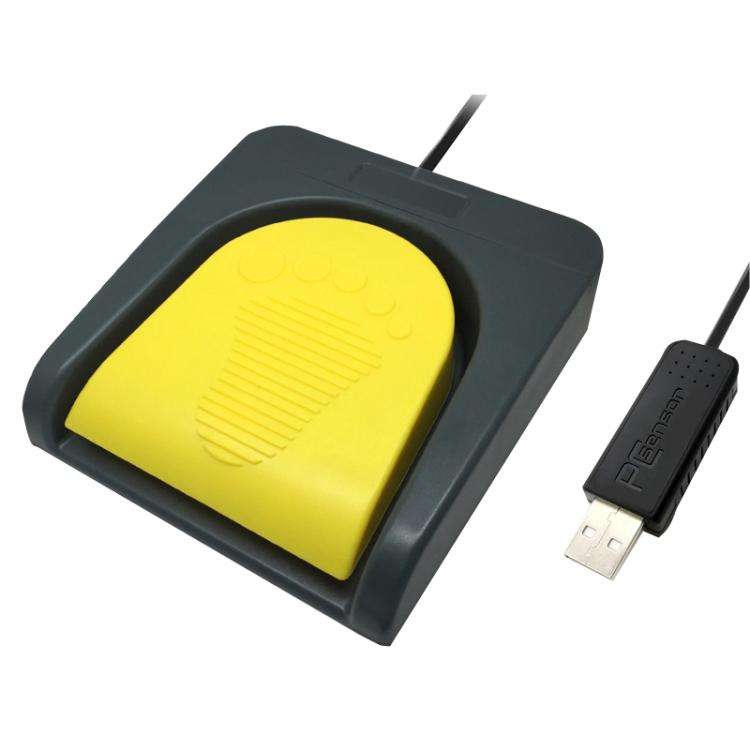 Pcsensor USB Foot Pedal Control Switch Keyboard Adapter For Computer, FS2016, FS2019