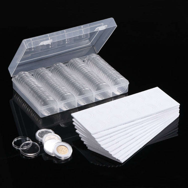 Coin Capsules 100 x 30mm Round Boxes Commemorative Coin Protection Box, 2pcs 30mm