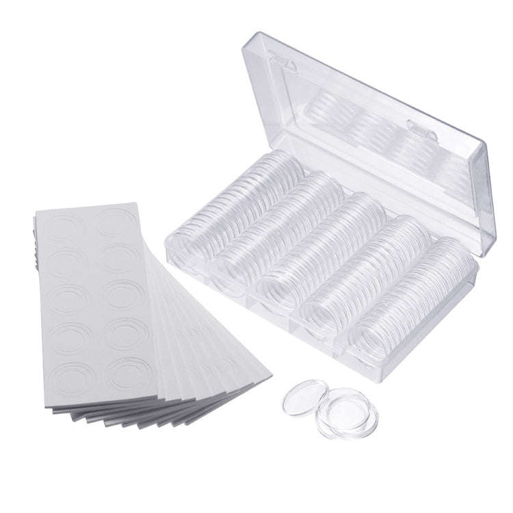Coin Capsules 100 x 30mm Round Boxes Commemorative Coin Protection Box, 2pcs 30mm