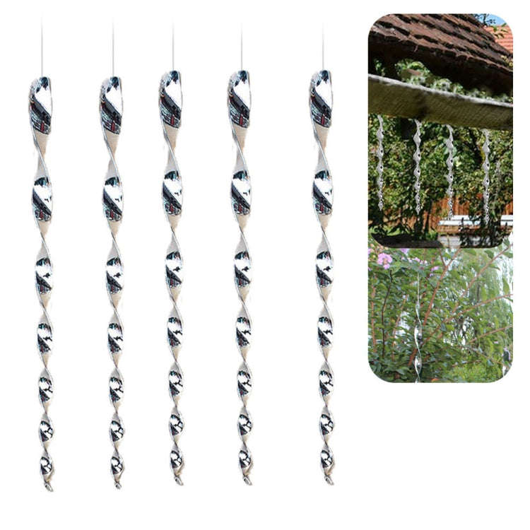 12 PCS Bird Revolving Rod Reflective Bird Repeller, 12 PCS