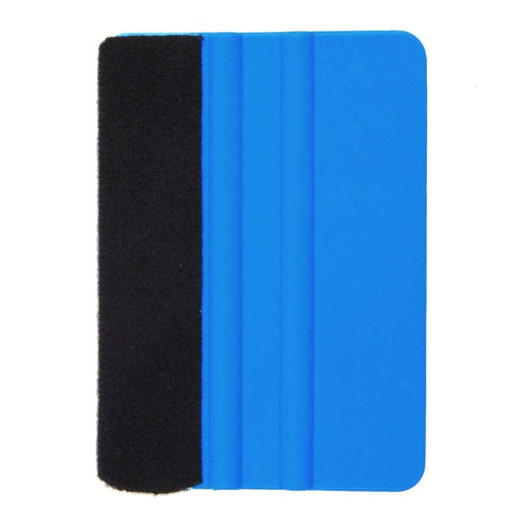 5pcs Felt Scraper Plastic Film Scraper Car Foil Cleaning Tools, 10×7cm Blue Felt Scraper