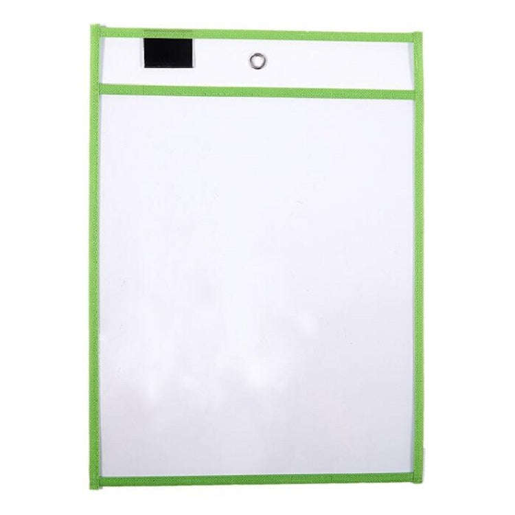 Erasable Hanging PVC A4 Transparent Sewing Red Document Dry Erase Bag, 21×30cm