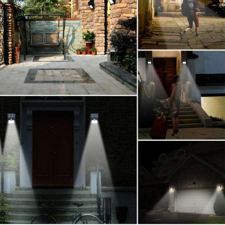 100 LEDs Outdoor Patio Solar Induction Wall Light Adjustable Balcony Garden Lighting Small Street...