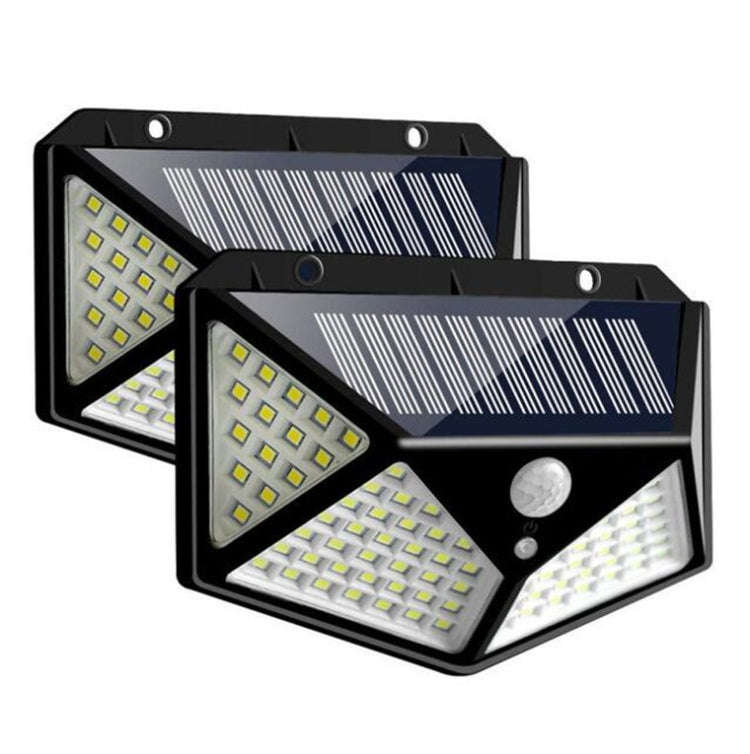 100 LEDs Outdoor Patio Solar Induction Wall Light Adjustable Balcony Garden Lighting Small Street...