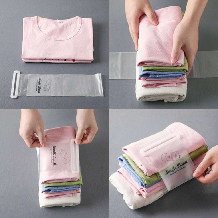 Clothes Magic Band Roll Strap Self-adhesive Strapping Belt Clothing Finishing Storage Belt, Small...