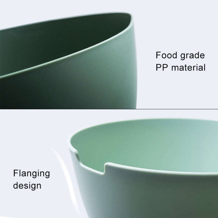 Kitchen Rice Pan Double-dish Vegetable Drain Basket Plastic Fruit Basket, U Shape Light Green, U ...