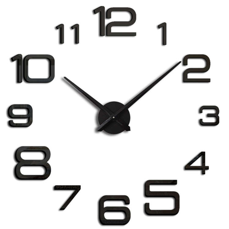 Acrylic Digital Wall Clock Home Living Room Wall Sticker Clock
