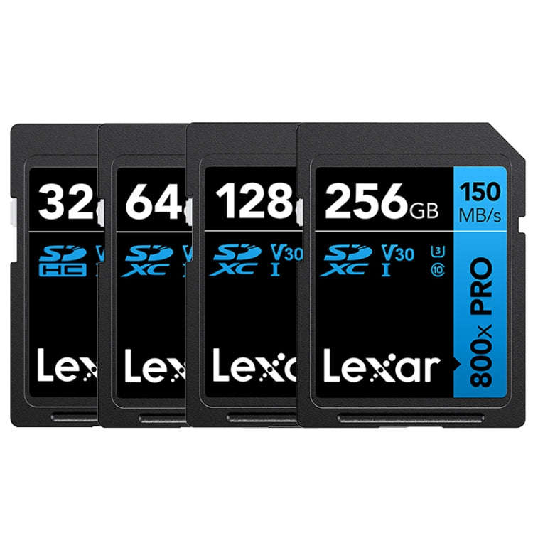 Lexar SD-800X Pro High Speed SD Card SLR Camera Memory Card, 32GB, 64GB