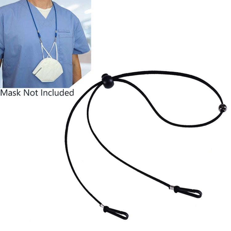 10pcs Mask Anti-lost Adjustable Lanyard and Ear Hook, Cashmere, White, Black, Yellow, Green, Blue...