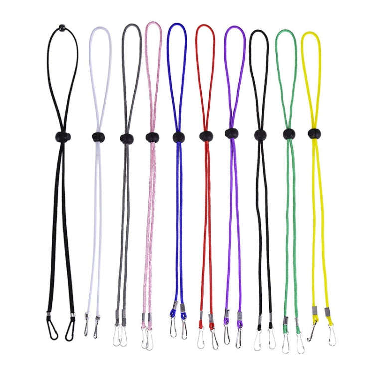 10pcs Mask Anti-lost Adjustable Lanyard and Ear Hook, Cashmere, White, Black, Yellow, Green, Blue...