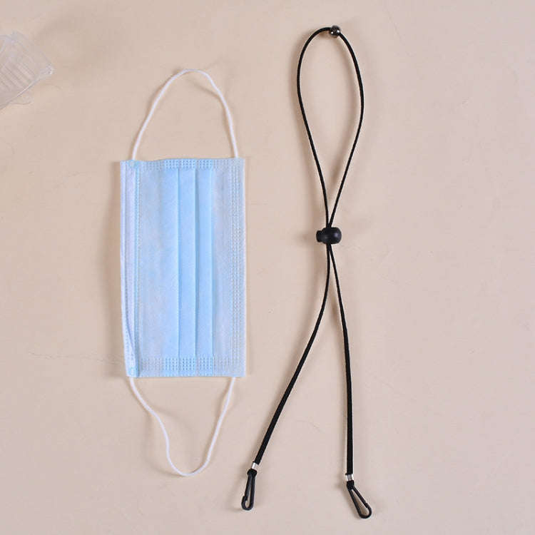 10pcs Mask Anti-lost Adjustable Lanyard and Ear Hook, Cashmere, White, Black, Yellow, Green, Blue...