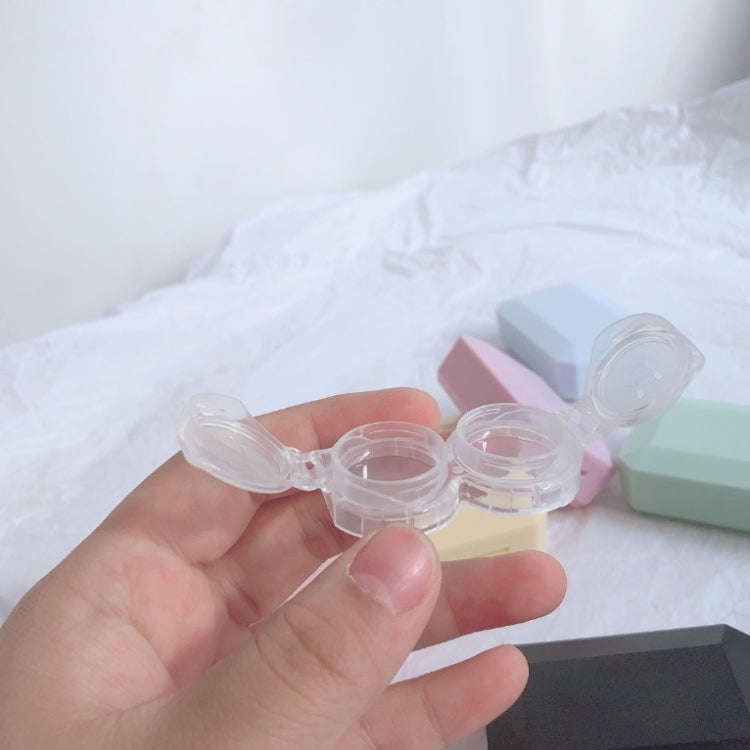 2pcs Contact Lens Case Simple Mini Push-type Double Box Contact Lens Case Random Colour, 2 PCS Co...