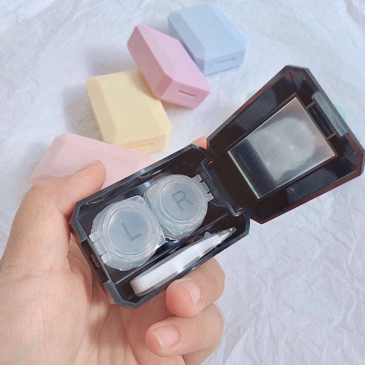 2pcs Contact Lens Case Simple Mini Push-type Double Box Contact Lens Case Random Colour, 2 PCS Co...