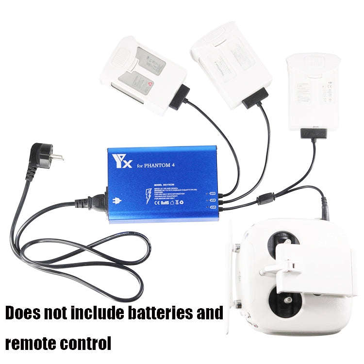 For DJI Phantom 4 Pro Advanced+ Charger  4 in 1 Hub Intelligent Battery Controller Charger, UK Pl...