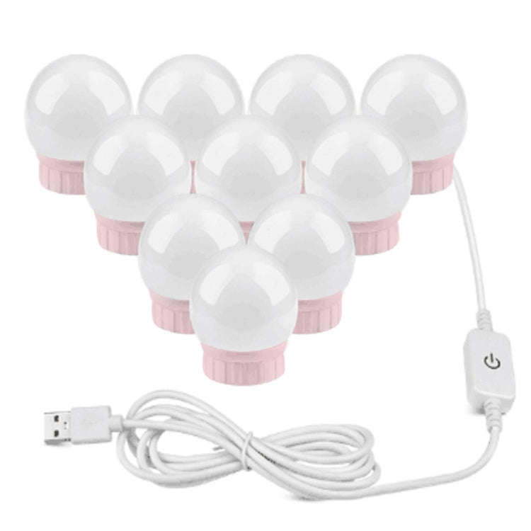 Mirror Front Light Dimmable Makeup Mirror USB Touch Control Light, 2 LEDs, 6  LEDs, 10  LEDs, 14 ...