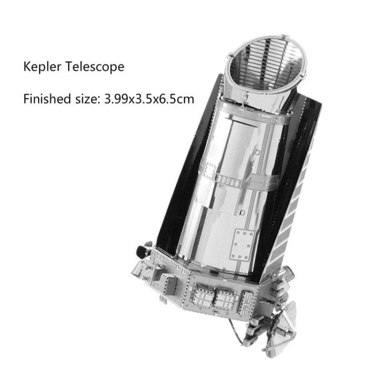 3 PCS 3D Metal Assembly Model DIY Puzzle, Kepler Telescope, Lunar Module, Space Shuttle, Mars Pro...
