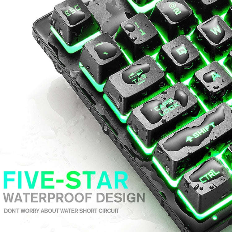 ZIYOULANG K16 87 Keys Colorful Mixed Light Gaming Notebook Manipulator Keyboard, Cable Length: 1....