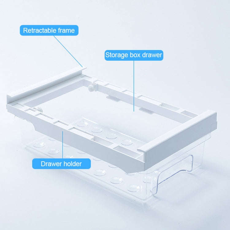 Refrigerator Storage Box Hanging Drawer Type Fresh-keeping Box Transparent Fruit & Vegetable Stor...