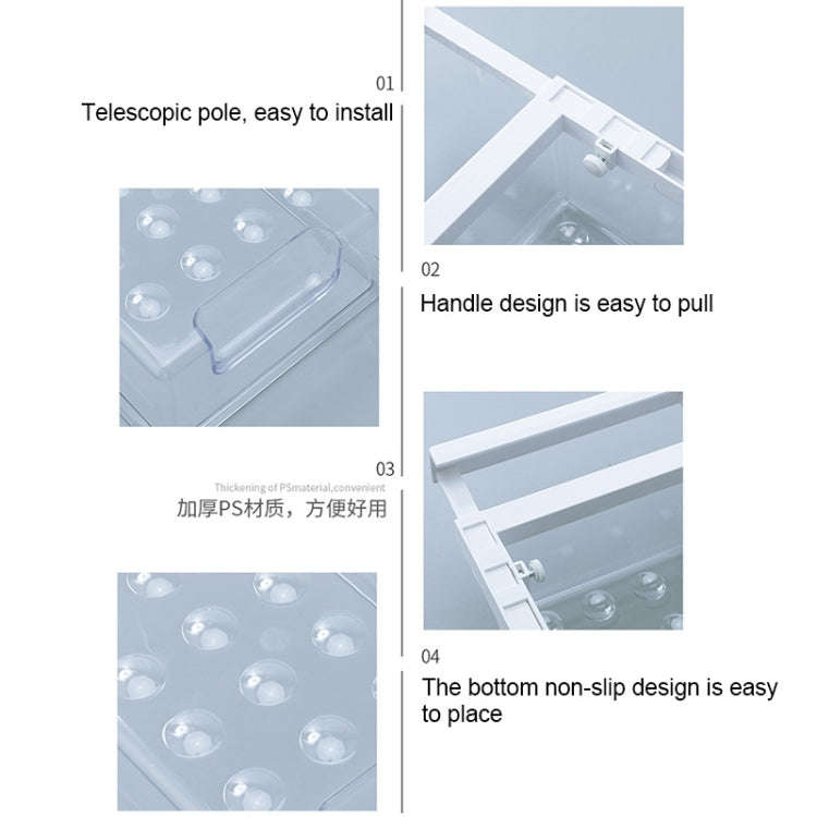 Refrigerator Storage Box Hanging Drawer Type Fresh-keeping Box Transparent Fruit & Vegetable Stor...